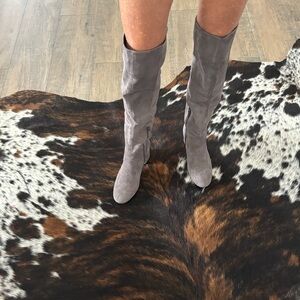 Cole Haan Gray Suede Heeled Boots
Brand new never worn.